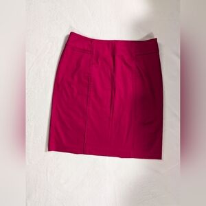 New York And Company Hot Pink Women's Skirt, Side Zipper, Size 10